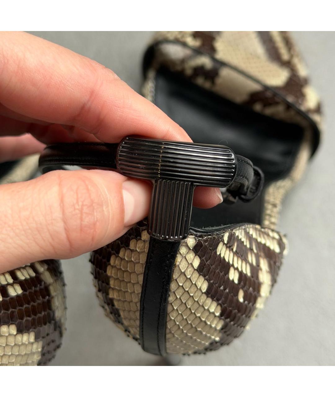 TOM FORD Мульти босоножки из экзотической кожи, фото 7