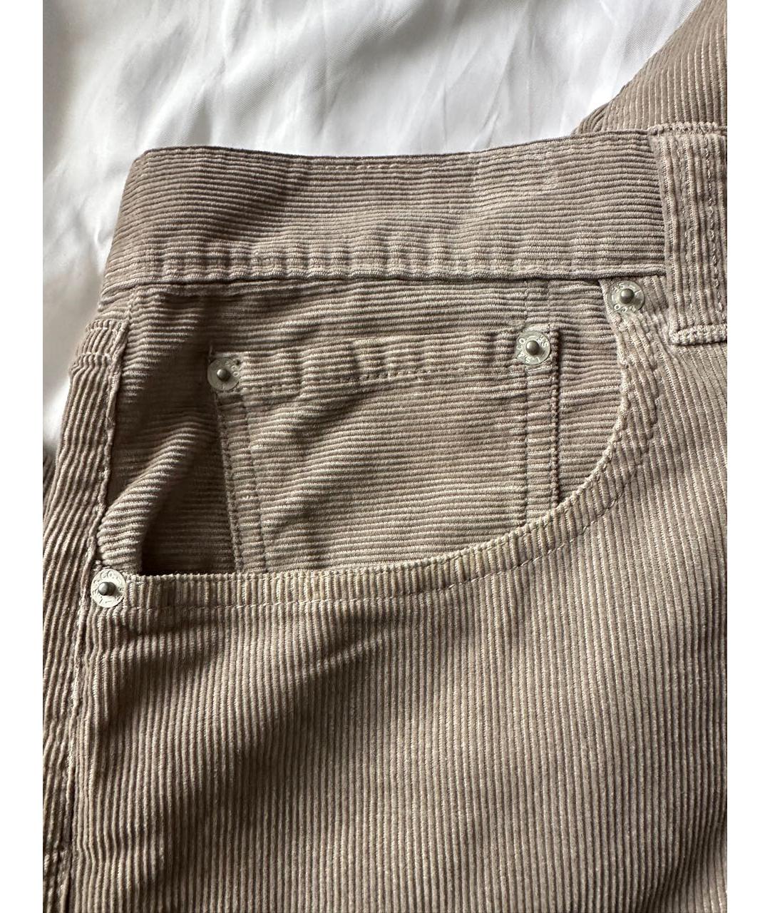 LEVI'S Бежевые хлопковые джинсы, фото 7