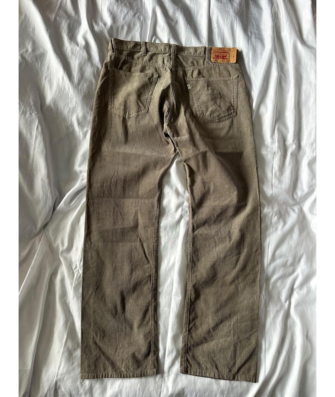 LEVI'S Бежевые хлопковые джинсы, фото 2