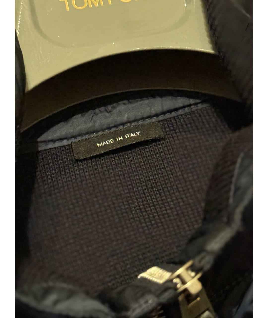 TOM FORD Темно-синяя шерстяная куртка, фото 8