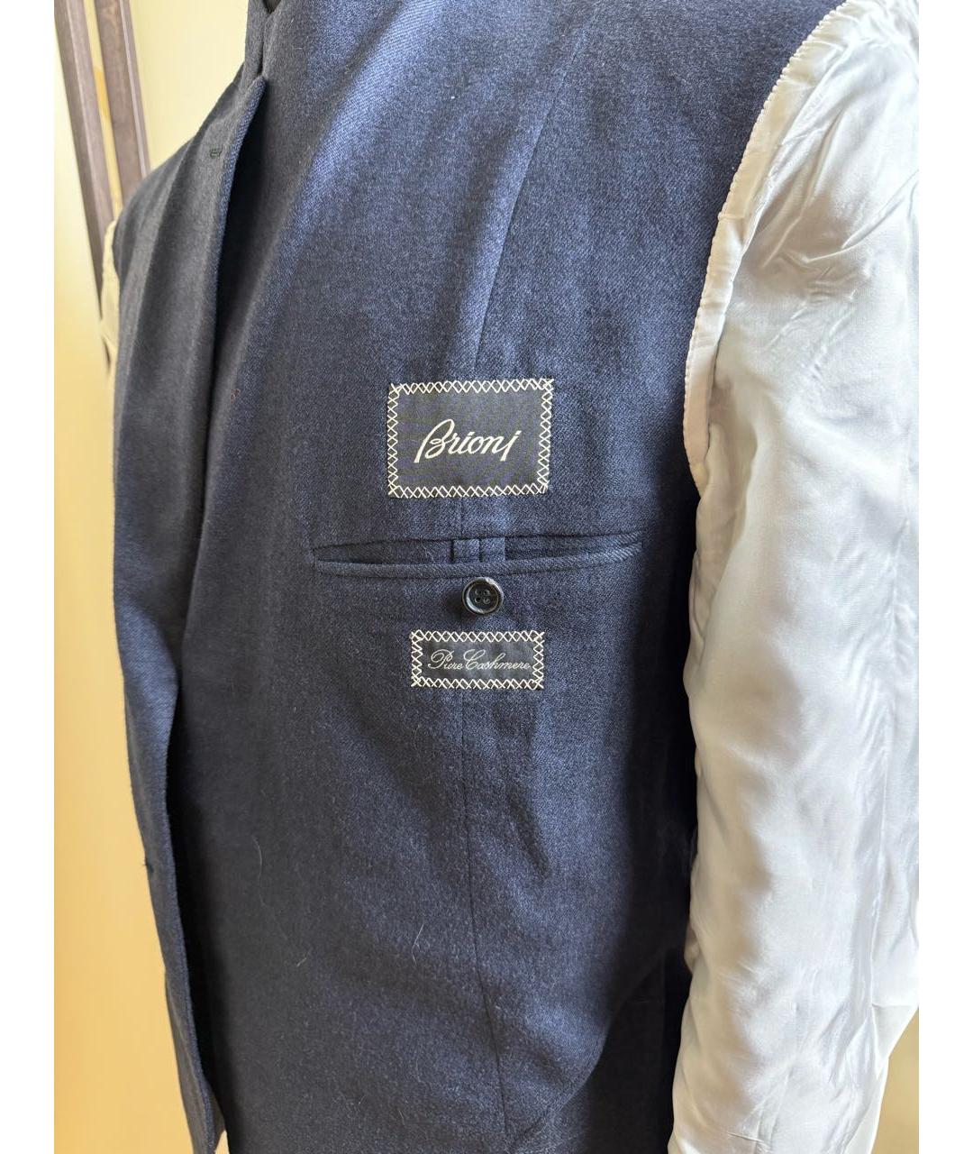 BRIONI Синий кашемировый пиджак, фото 6