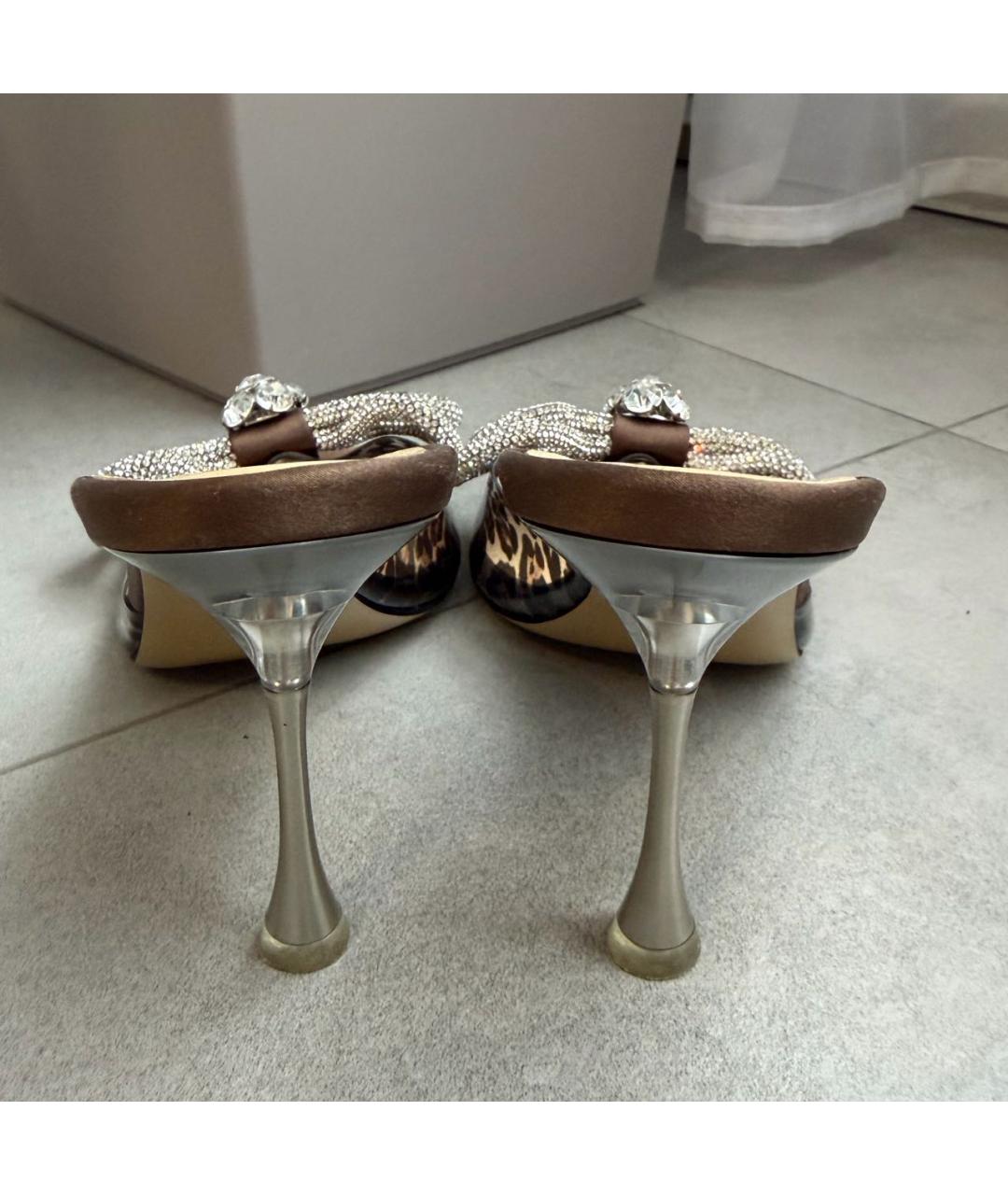 MACH&MACH Коричневые мюли, фото 4