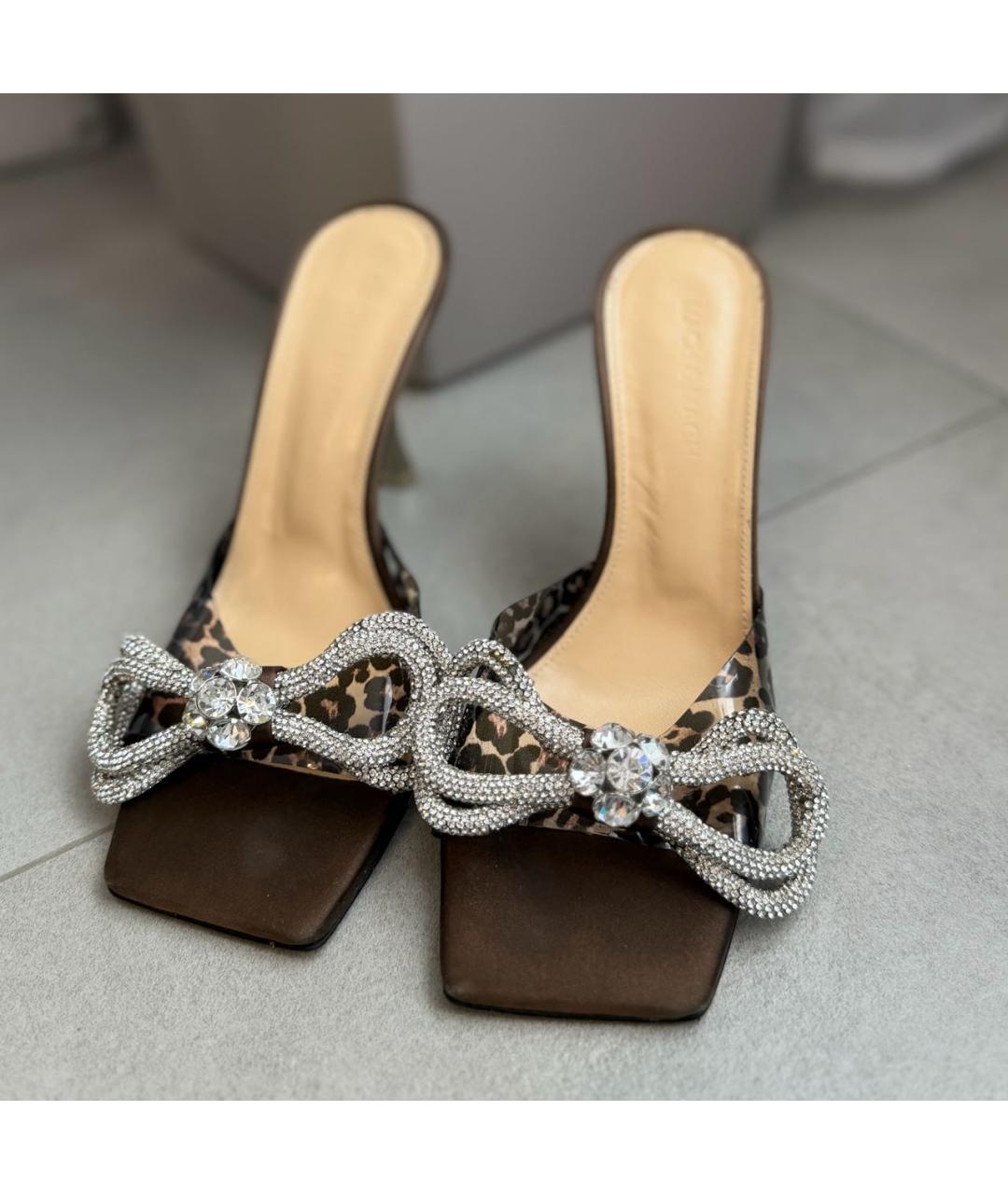 MACH&MACH Коричневые мюли, фото 2