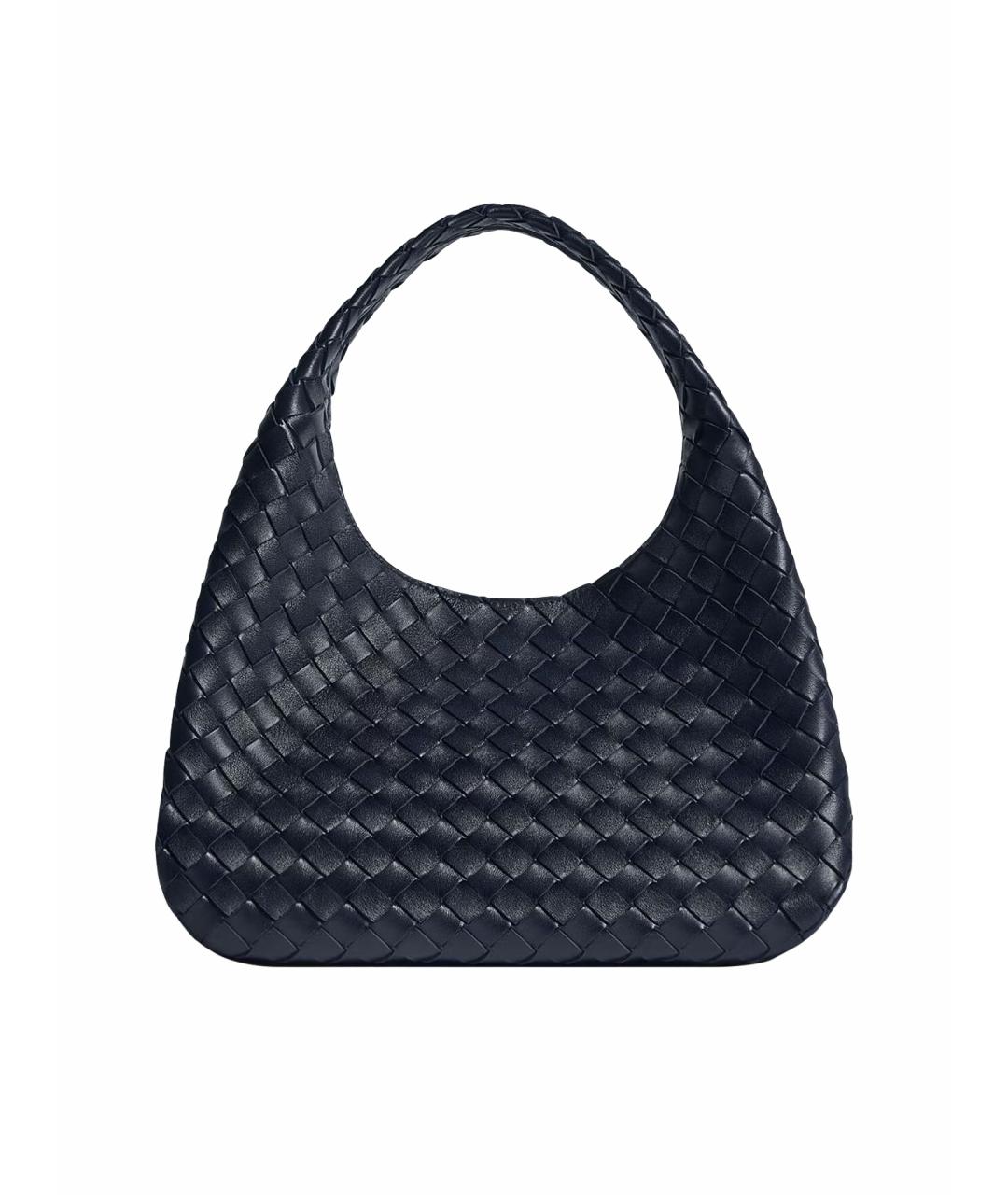 BOTTEGA VENETA Темно-синяя кожаная сумка тоут, фото 1