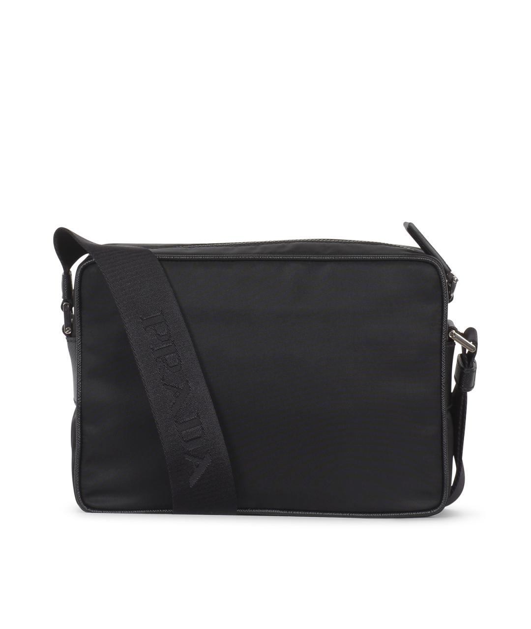 PRADA Черная синтетическая сумка на плечо, фото 3