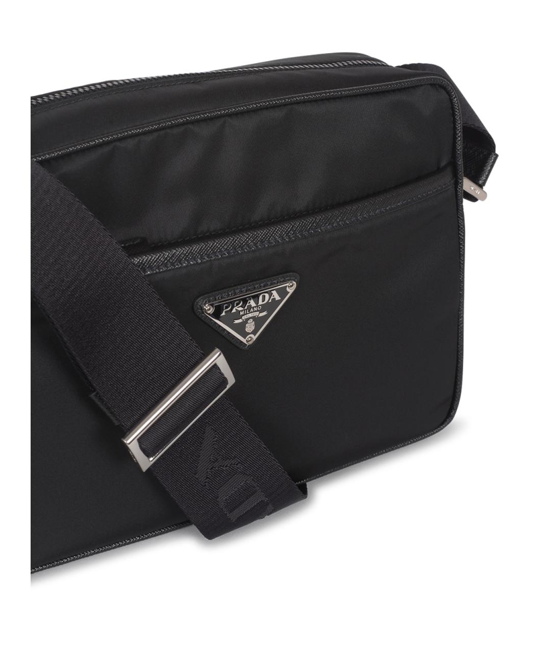 PRADA Черная синтетическая сумка на плечо, фото 4