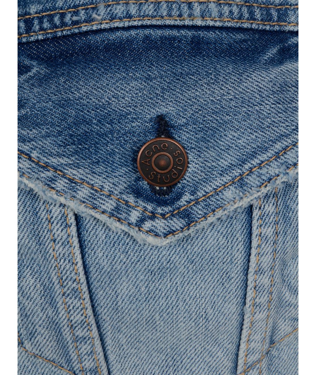 ACNE STUDIOS Голубая хлопковая куртка, фото 3