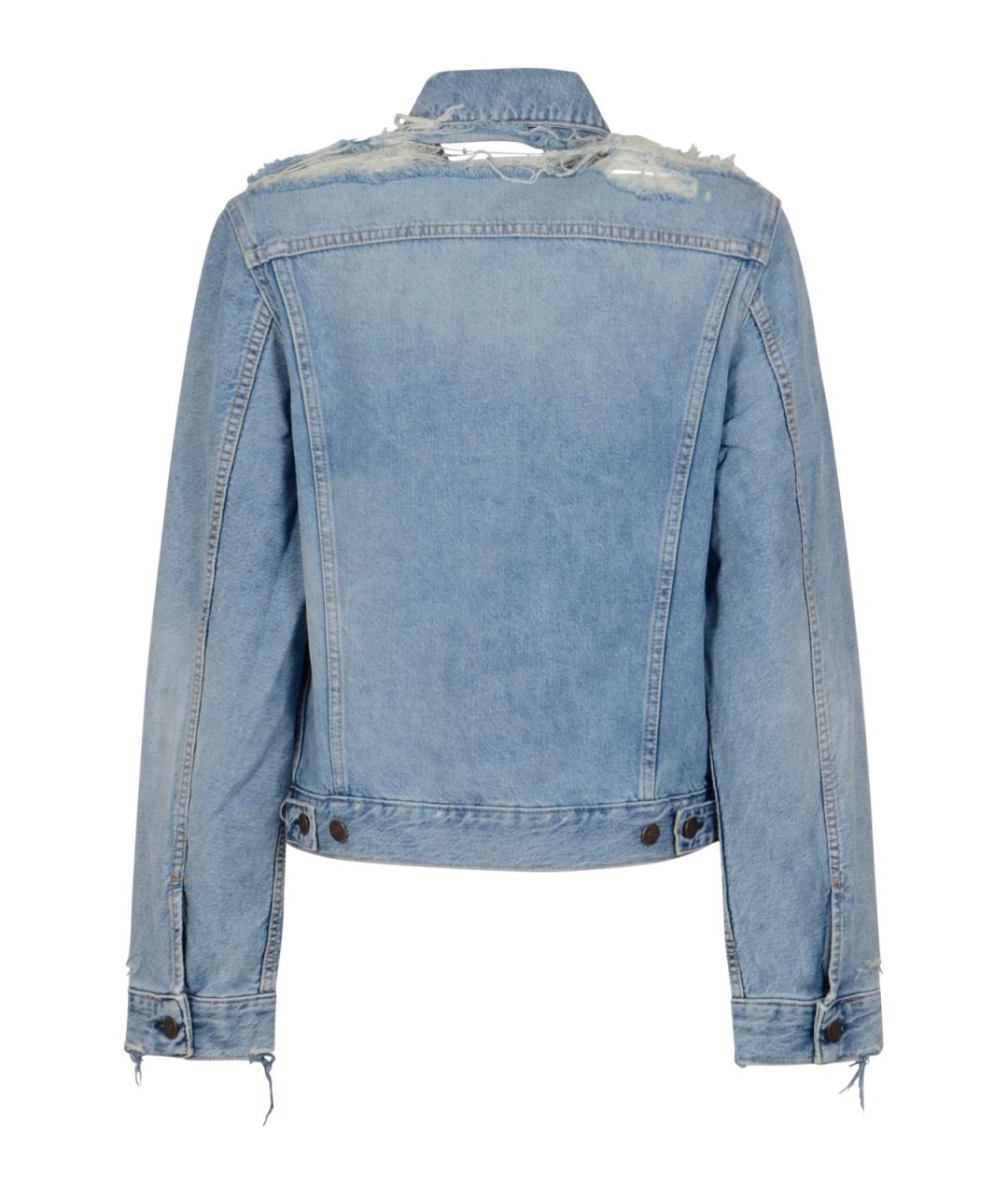 ACNE STUDIOS Голубая хлопковая куртка, фото 2