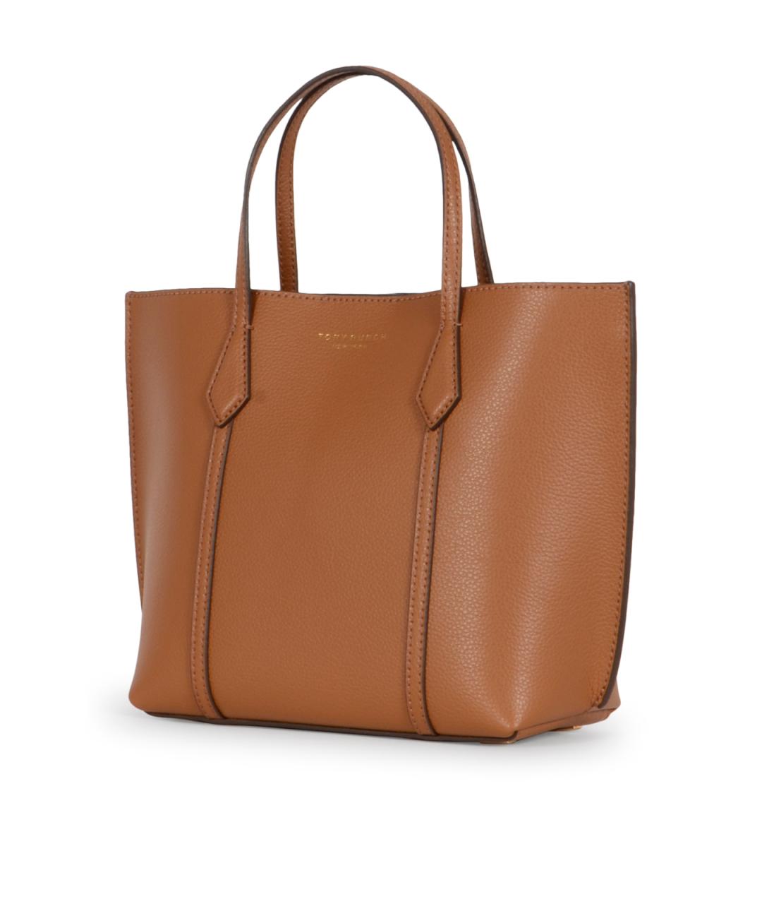 TORY BURCH Коричневая кожаная сумка тоут, фото 2