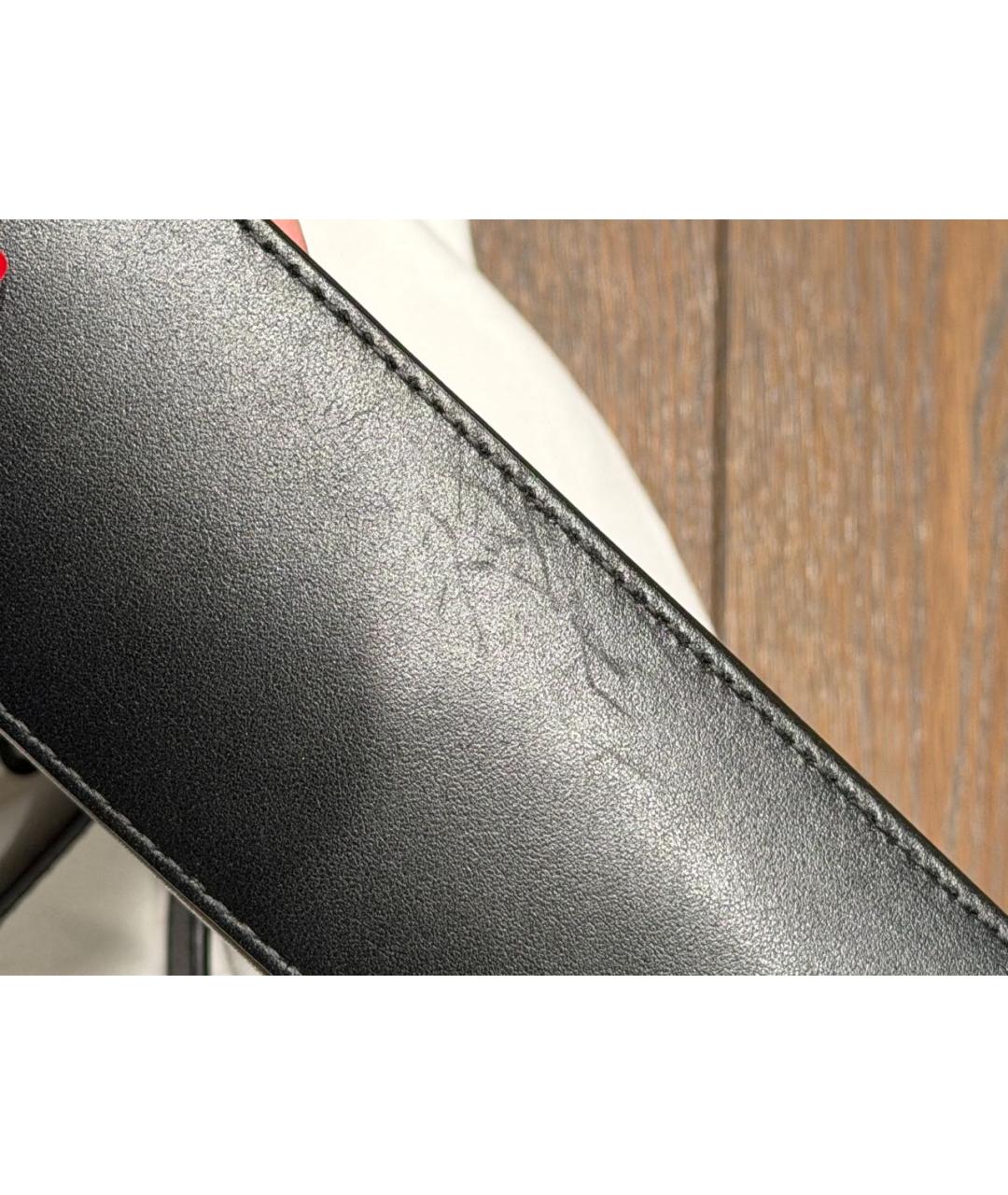 FURLA Черная кожаная сумка с короткими ручками, фото 5