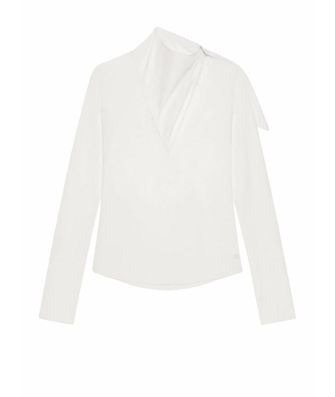 COURREGES Белая хлопковая рубашка, фото 1