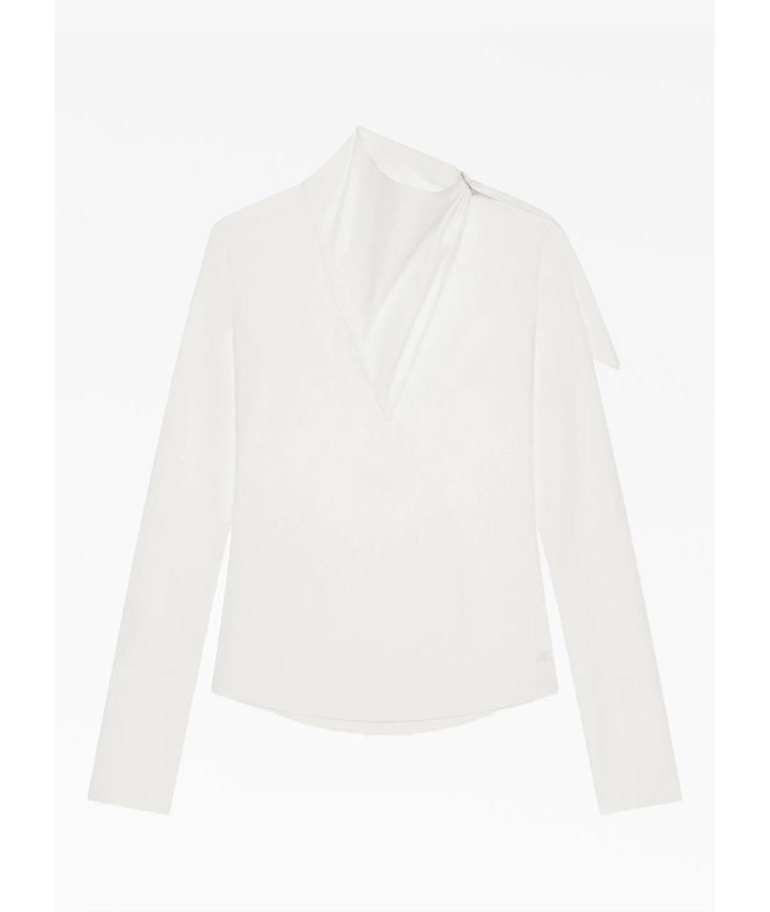 COURREGES Белая хлопковая рубашка, фото 3