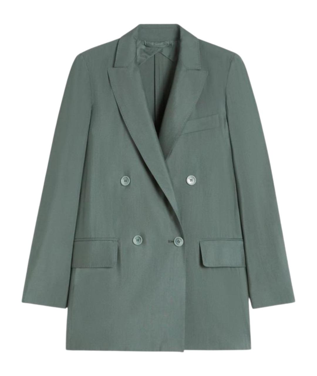 MAX MARA Зеленый шерстяной жакет/пиджак, фото 1