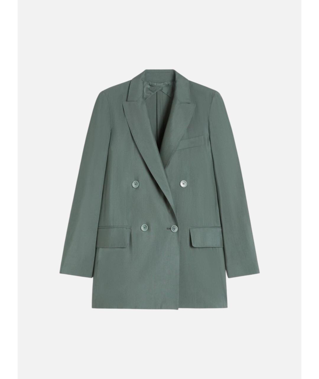 MAX MARA Зеленый шерстяной жакет/пиджак, фото 5