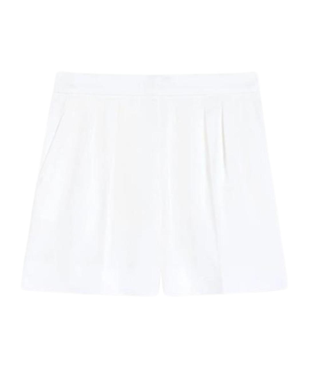 MAX MARA Белые хлопковые шорты, фото 1
