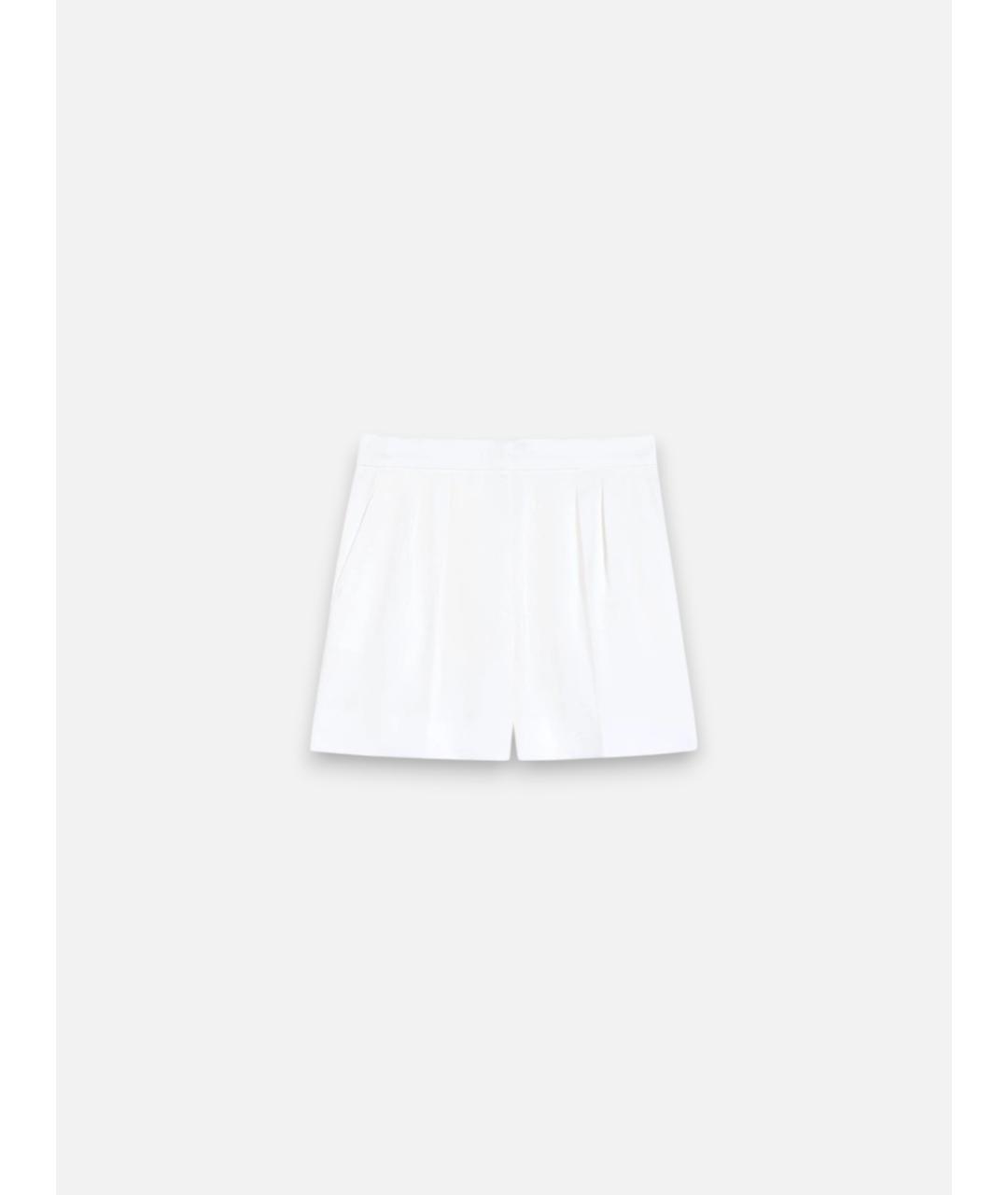 MAX MARA Белые хлопковые шорты, фото 6