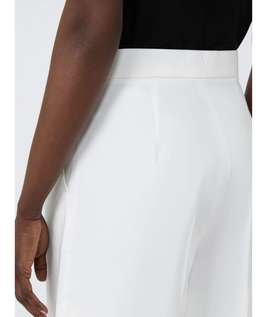 MAX MARA Белые хлопковые шорты, фото 5
