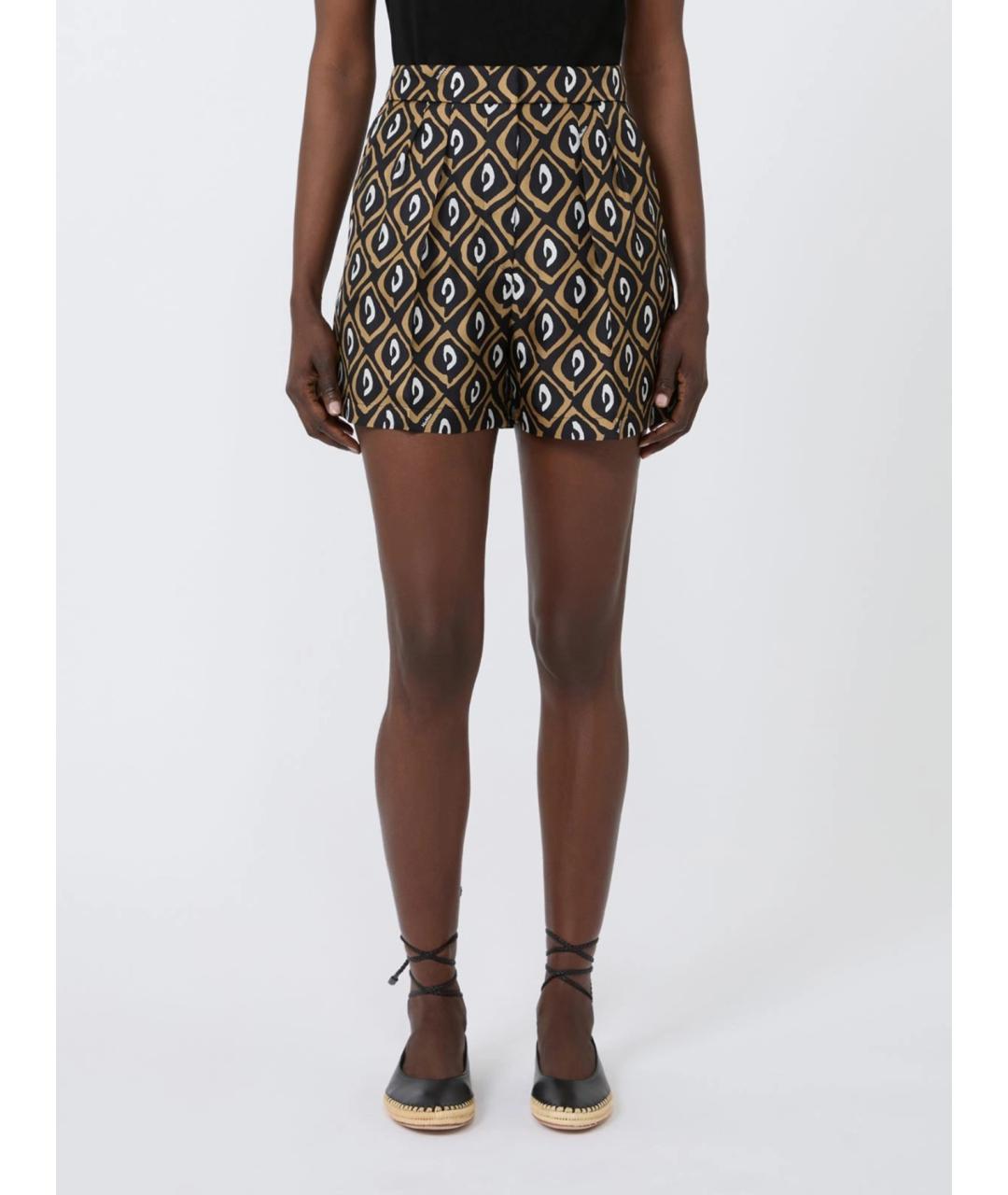 MAX MARA Мульти шелковые шорты, фото 3