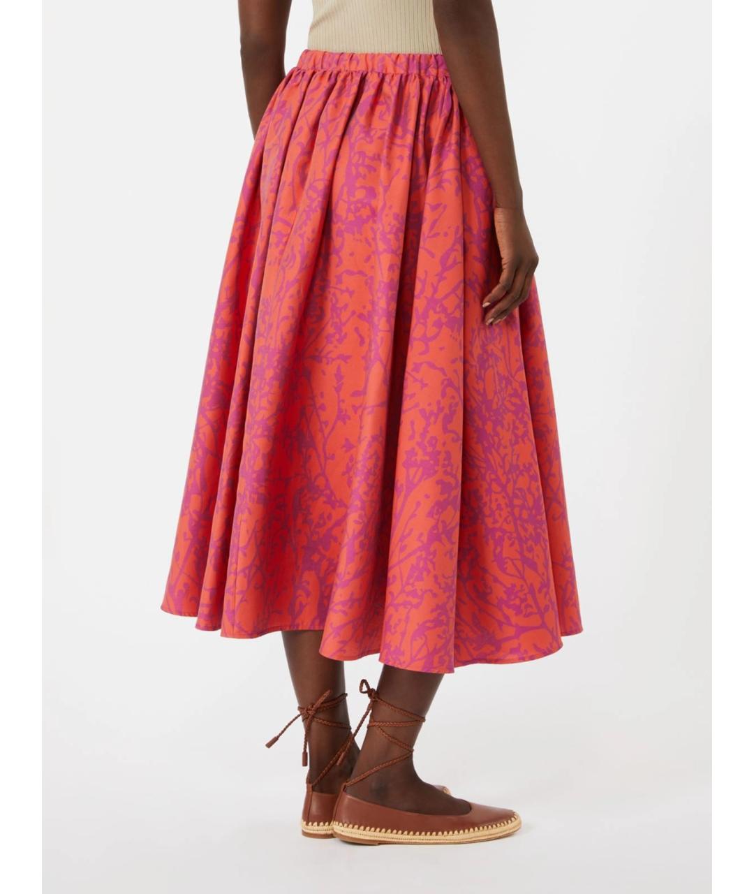 MAX MARA Мульти хлопковая юбка миди, фото 4