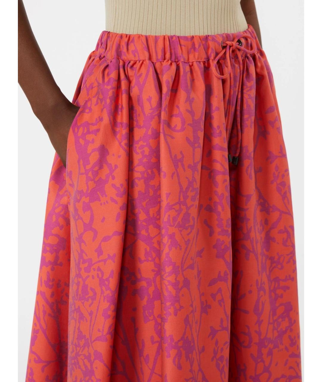 MAX MARA Мульти хлопковая юбка миди, фото 5