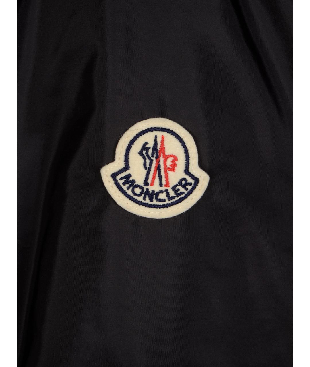 MONCLER Черная синтетическая куртка, фото 3