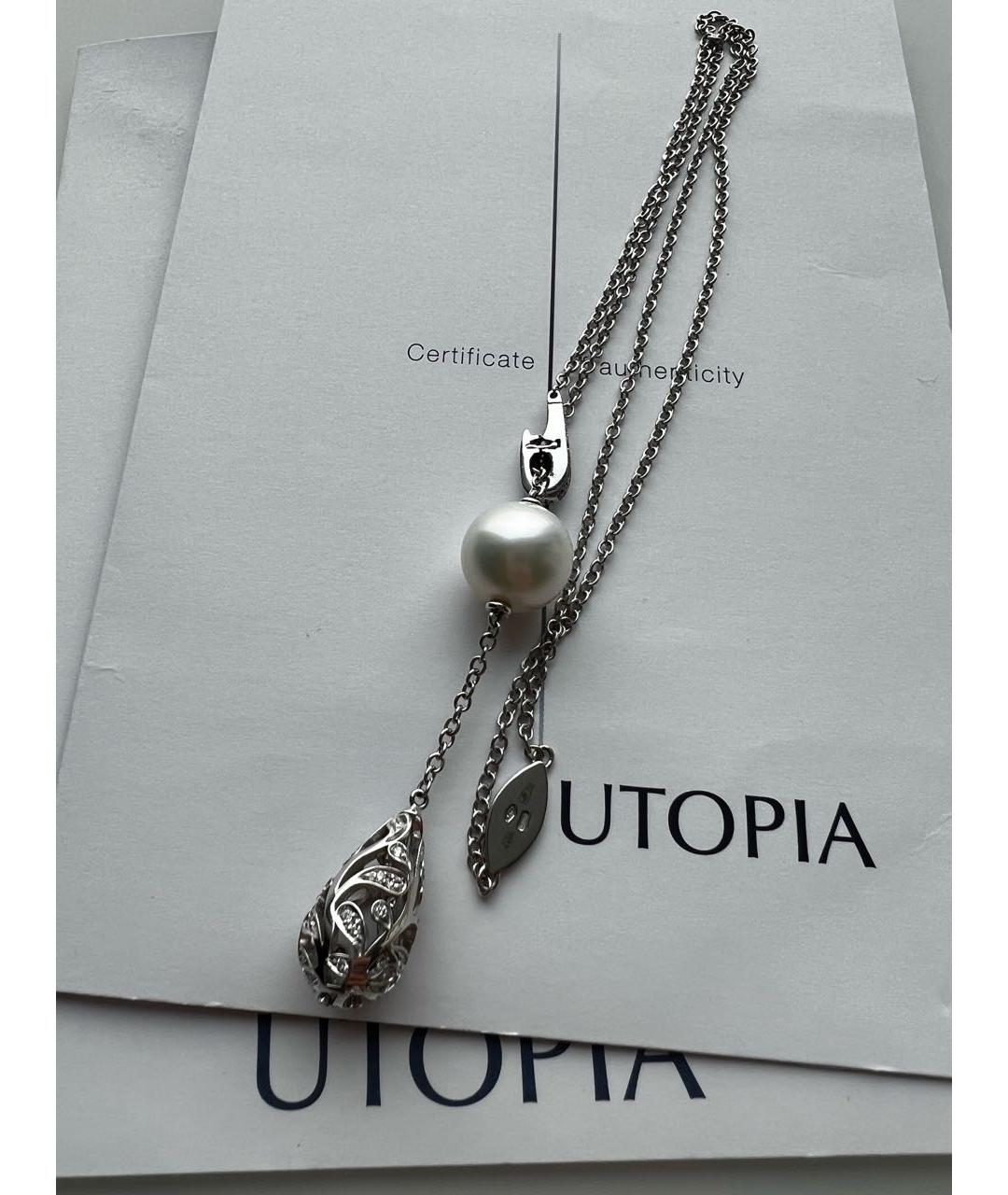 UTOPIA Белое колье из белого золота, фото 5