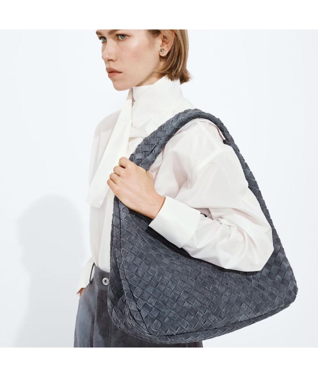 BOTTEGA VENETA Замшевая сумка тоут, фото 2