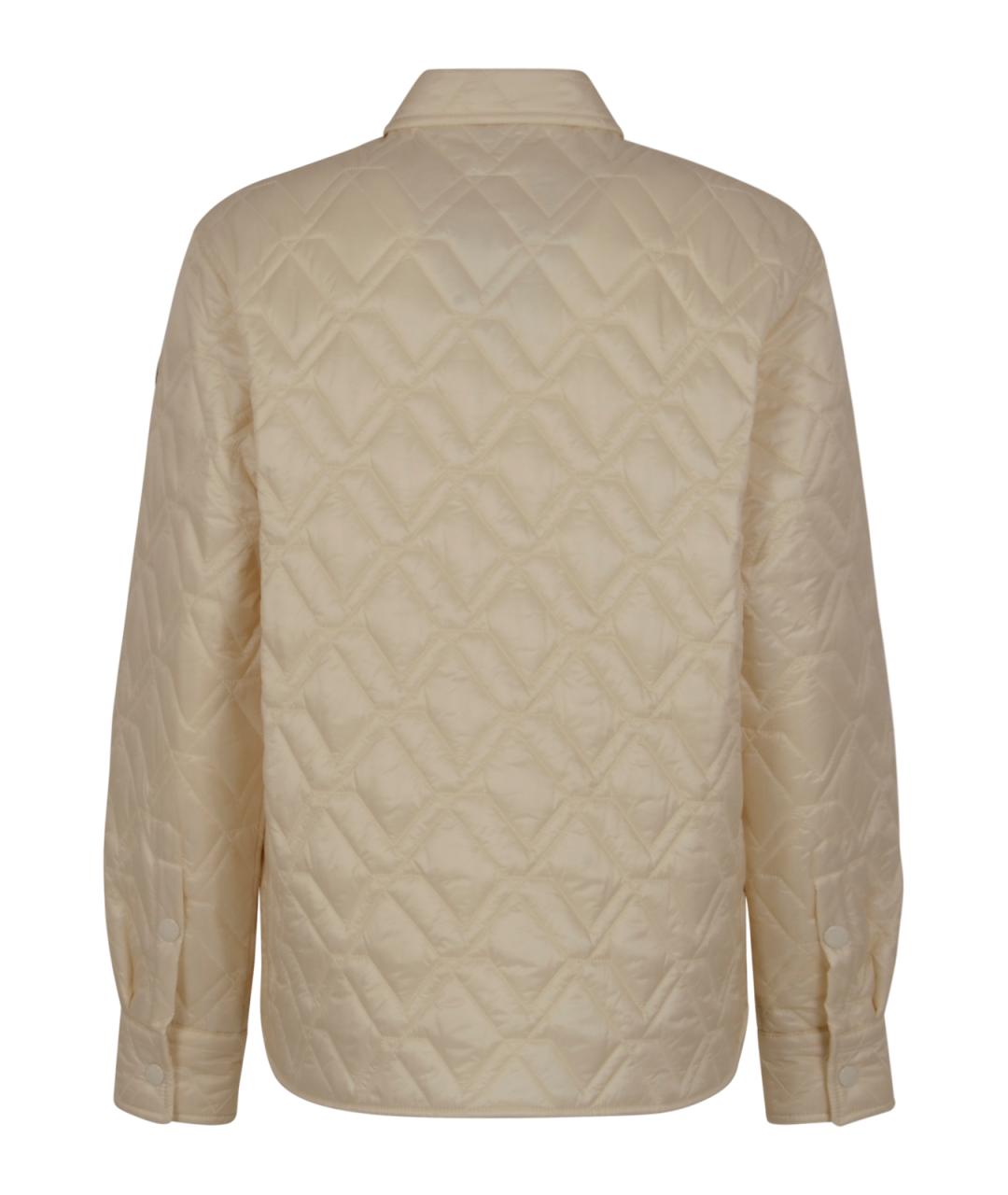 MONCLER Белая синтетическая куртка, фото 2