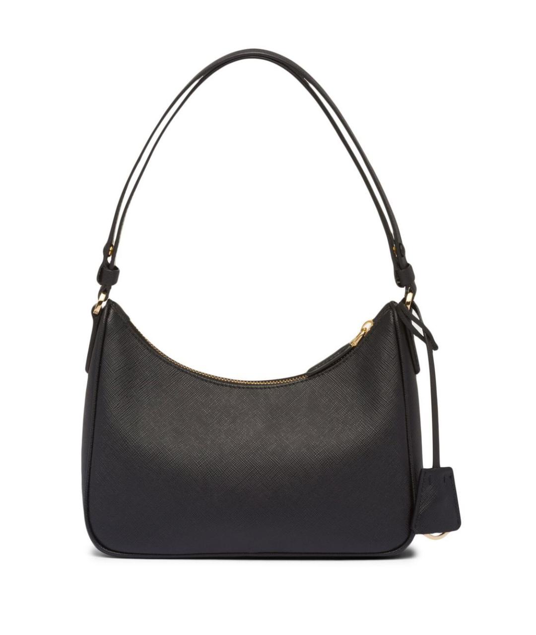 PRADA Черная кожаная сумка через плечо, фото 3