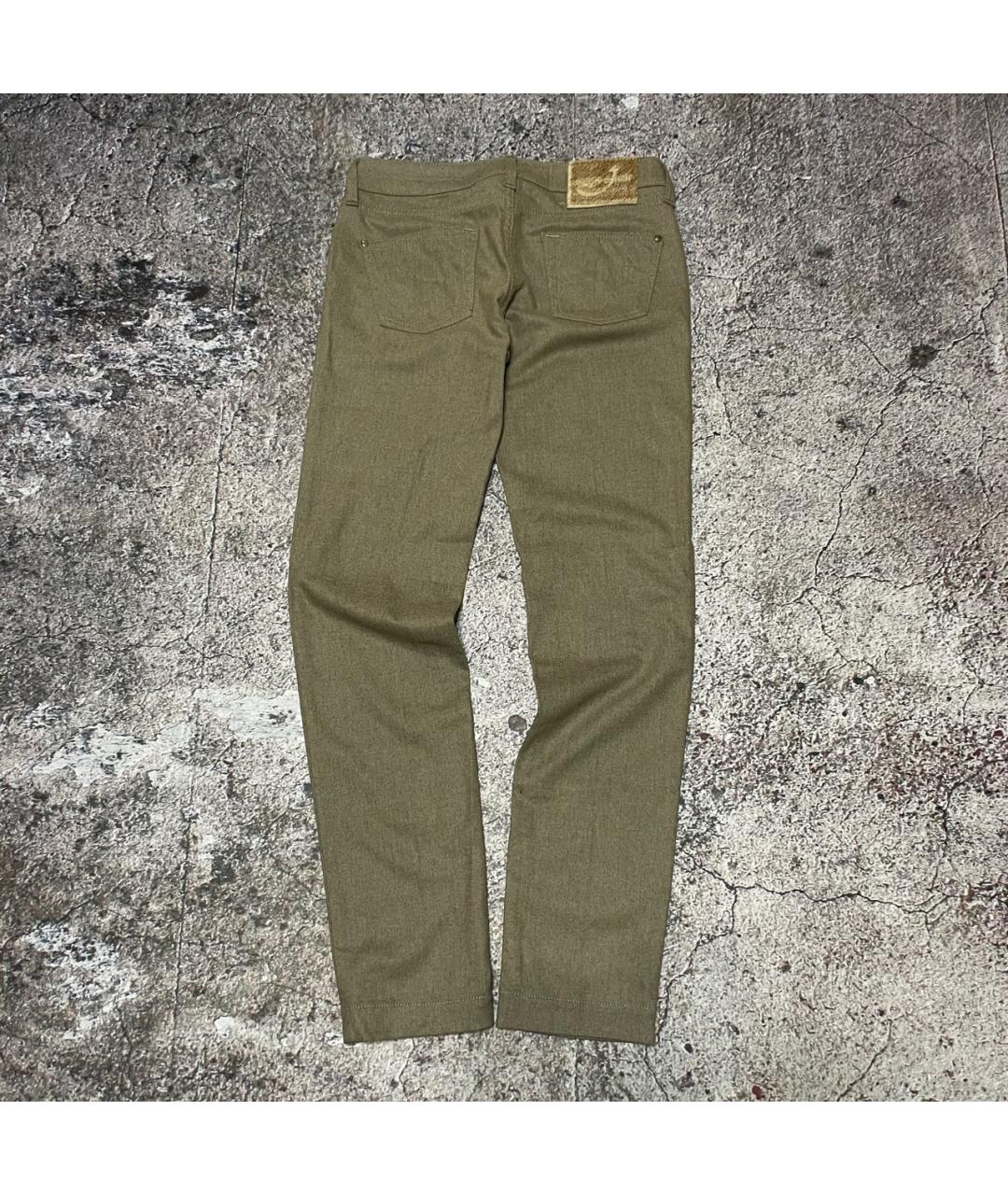 JACOB COHEN Бежевые шерстяные повседневные брюки, фото 2