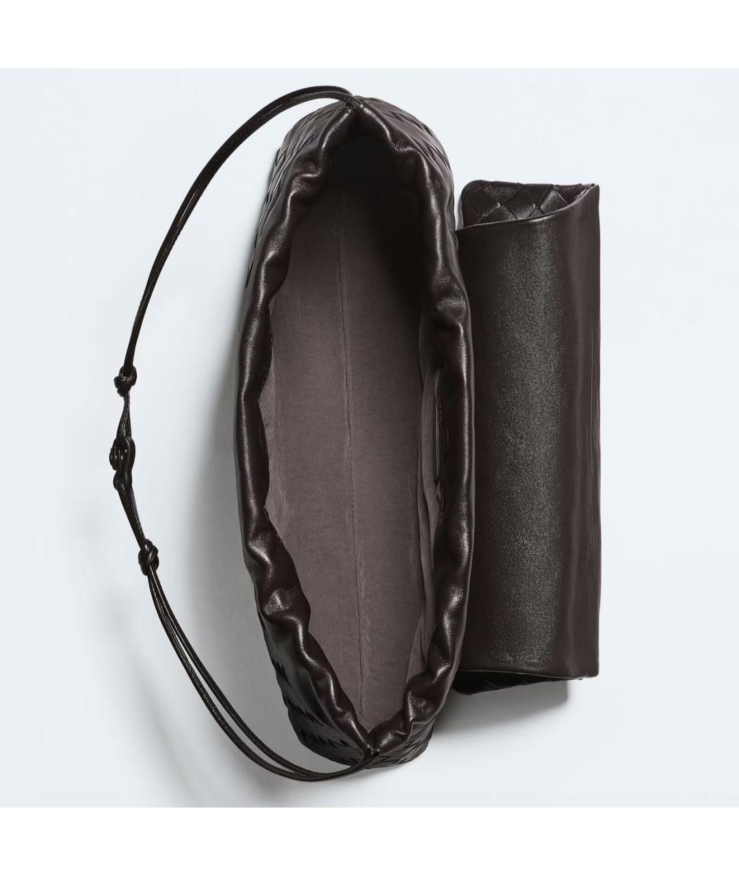 BOTTEGA VENETA Коричневая кожаная сумка с короткими ручками, фото 2
