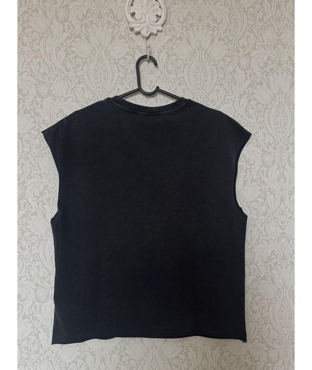 ZADIG & VOLTAIRE Антрацитовая хлопковая футболка, фото 3