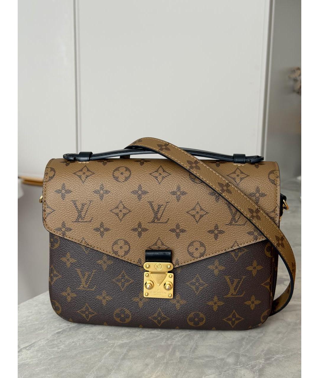 LOUIS VUITTON Коричневая сумка через плечо, фото 4