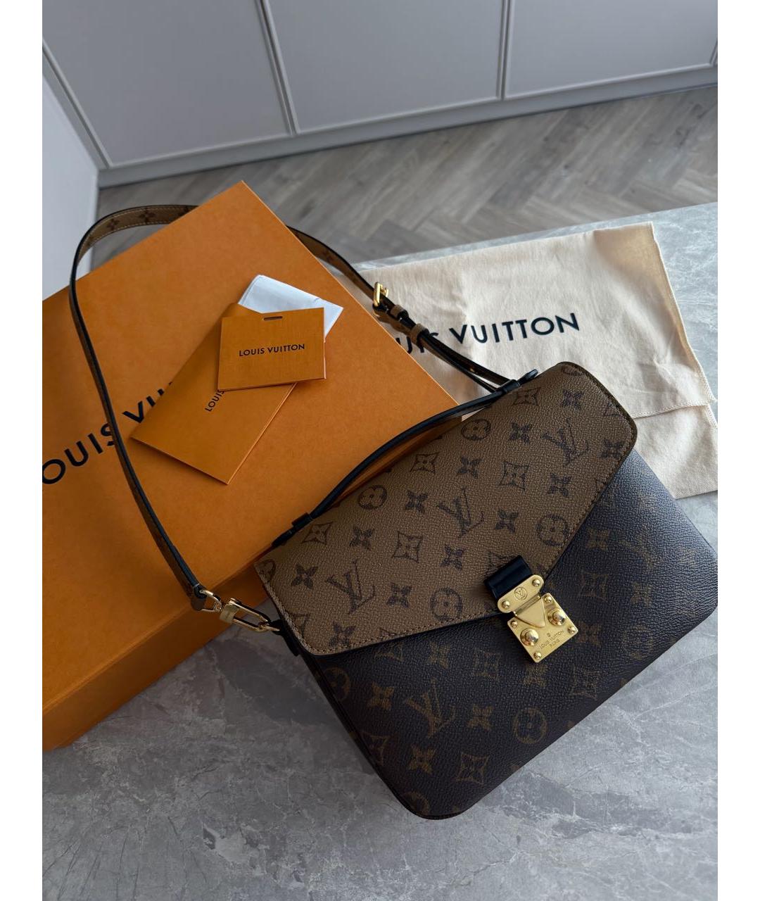 LOUIS VUITTON Коричневая сумка через плечо, фото 2