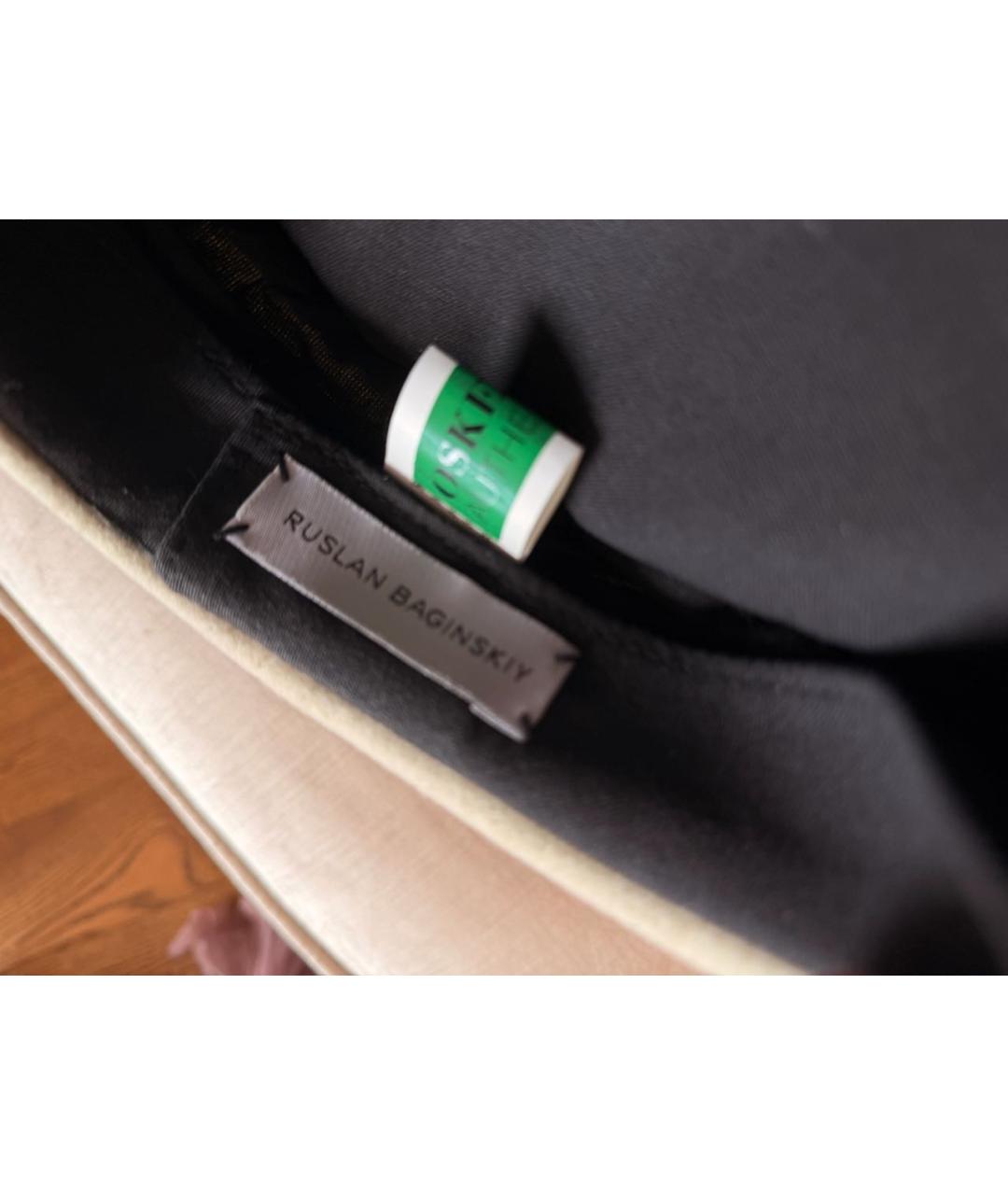 RUSLAN BAGINSKIY Белая шерстяная кепка, фото 3