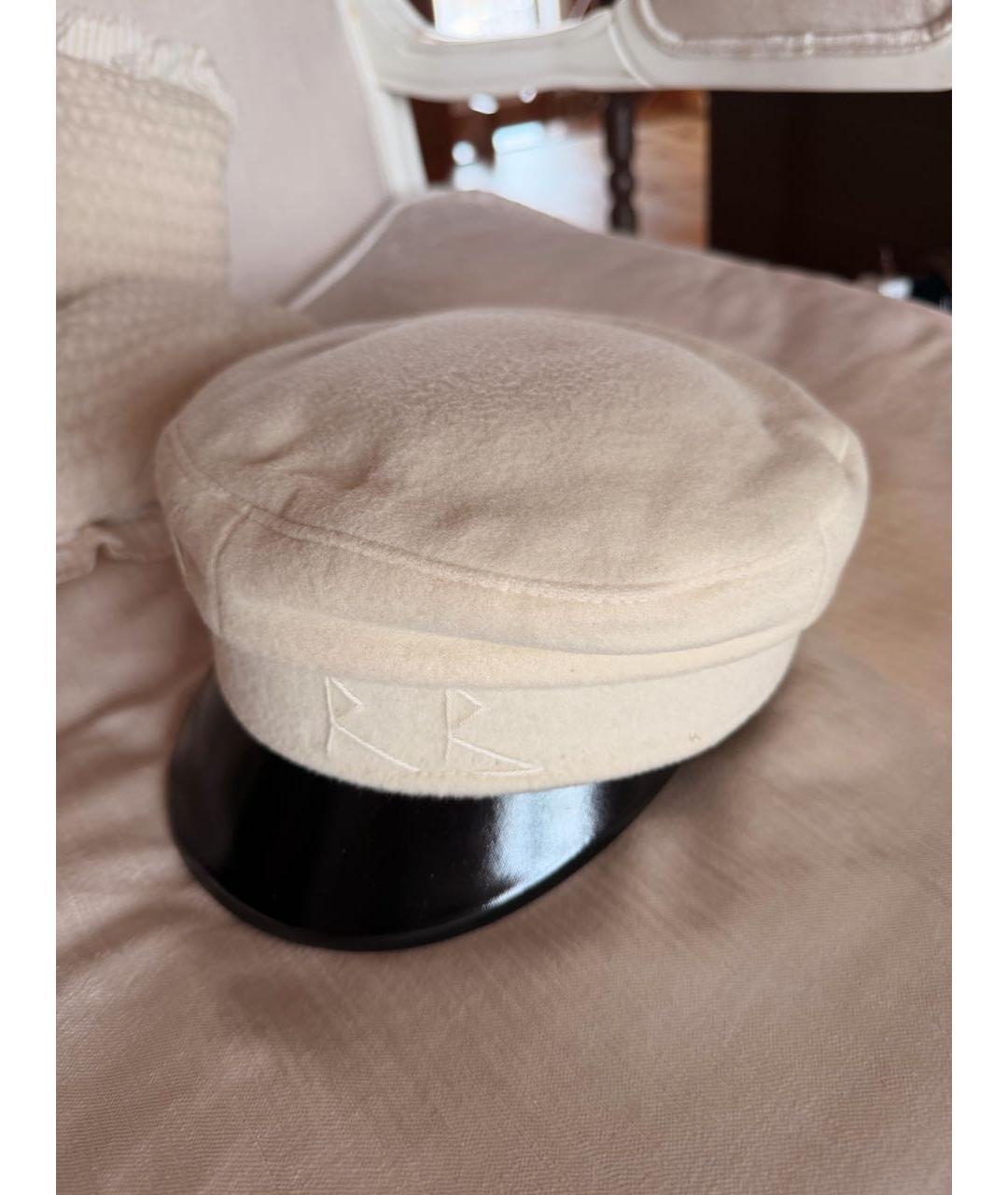 RUSLAN BAGINSKIY Белая шерстяная кепка, фото 5