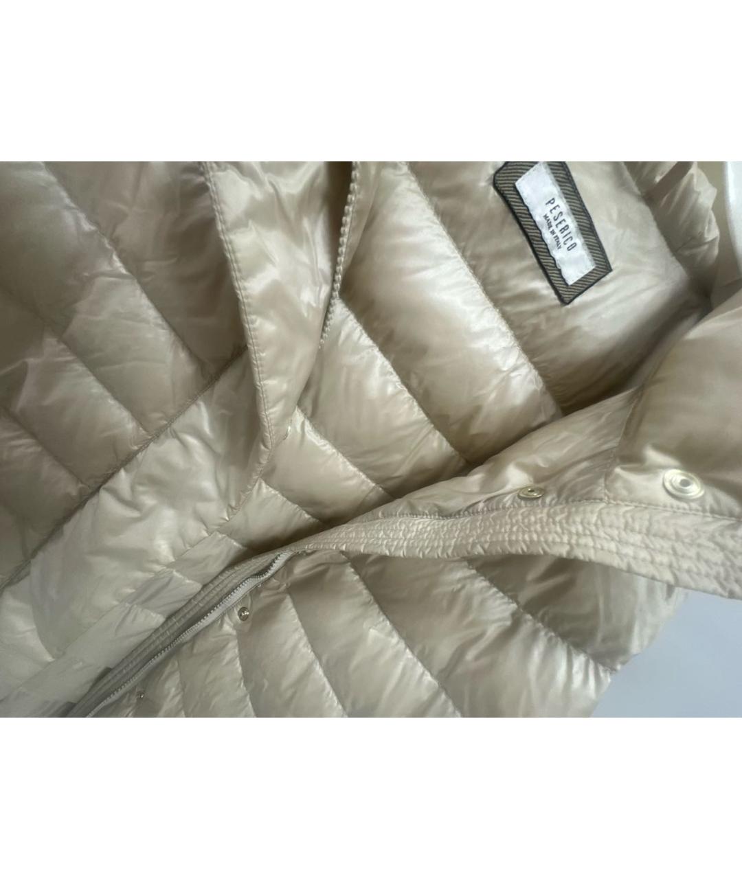 PESERICO Бежевая полиамидовая куртка, фото 4