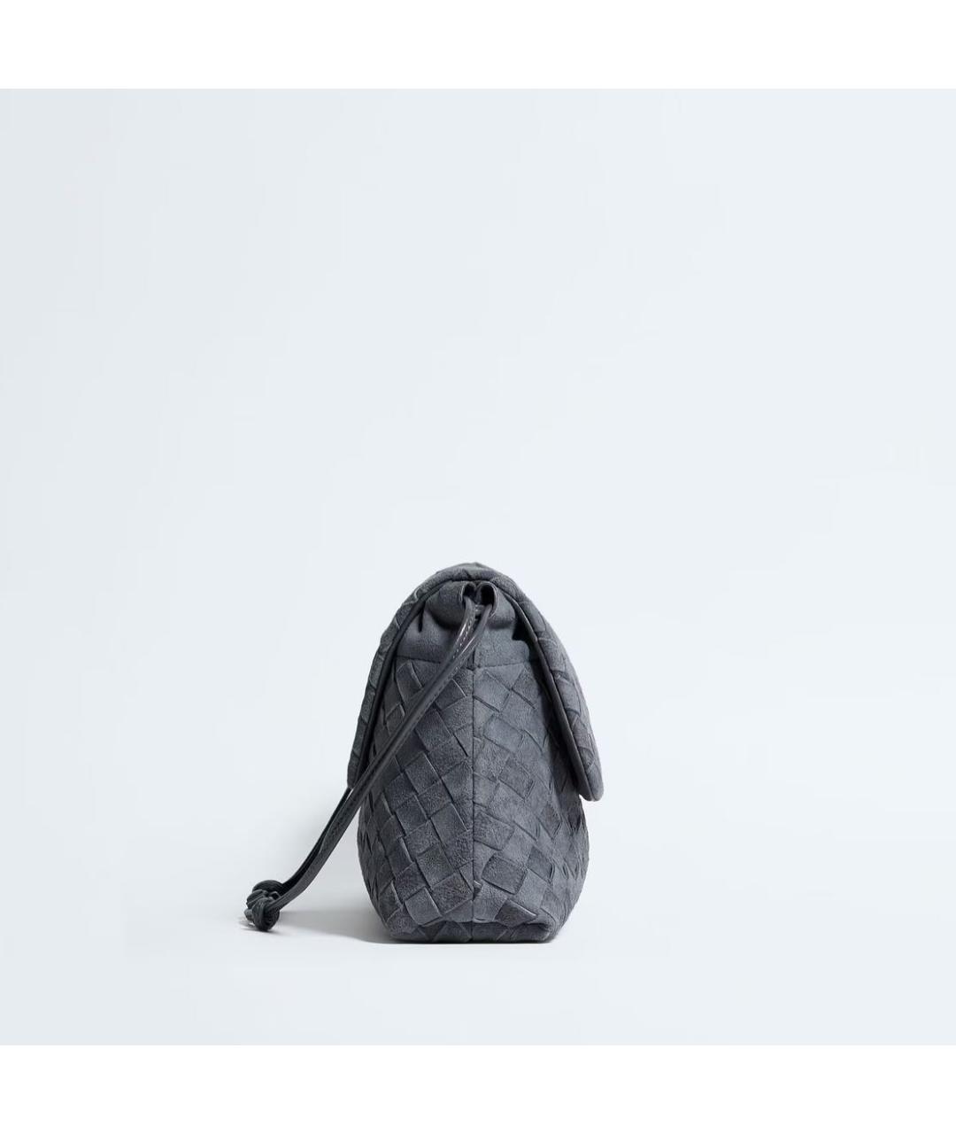 BOTTEGA VENETA Замшевая сумка с короткими ручками, фото 3