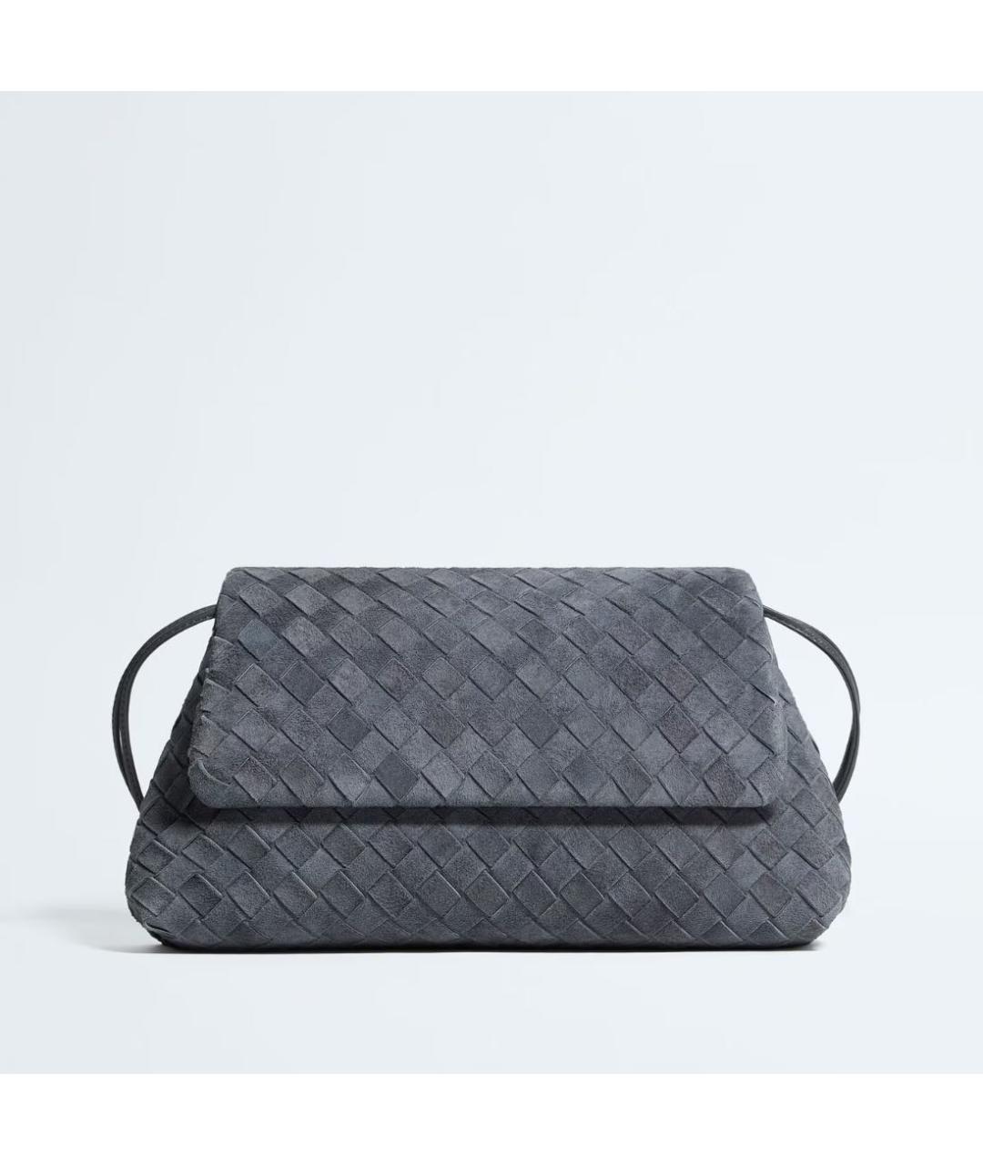 BOTTEGA VENETA Замшевая сумка с короткими ручками, фото 5