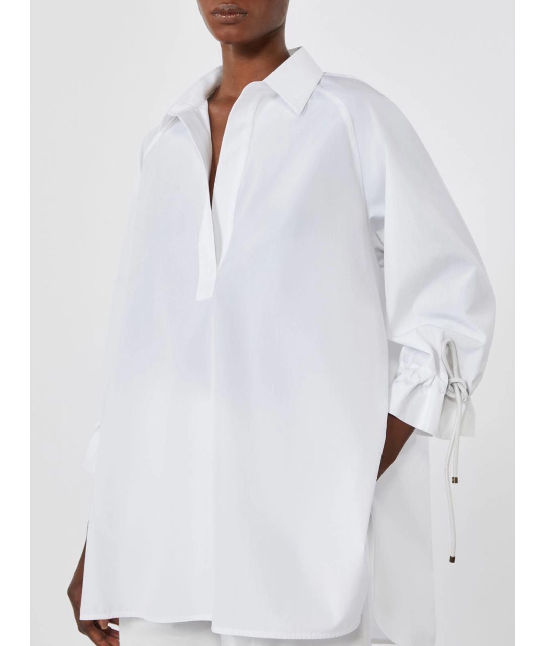 MAX MARA Белая хлопковая туника, фото 5