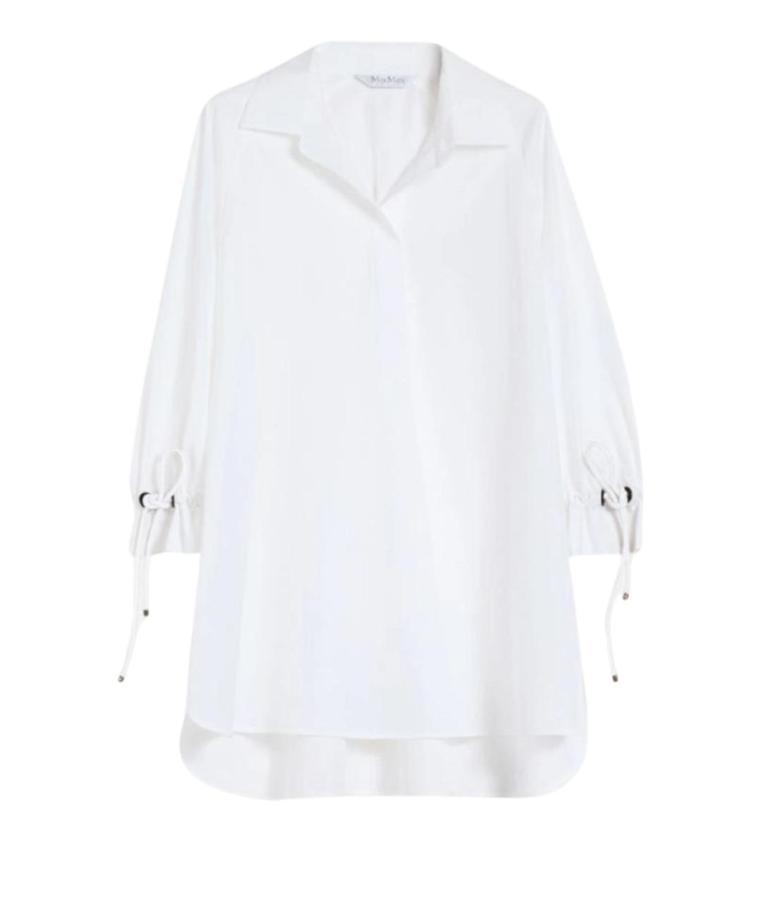 MAX MARA Белая хлопковая туника, фото 1