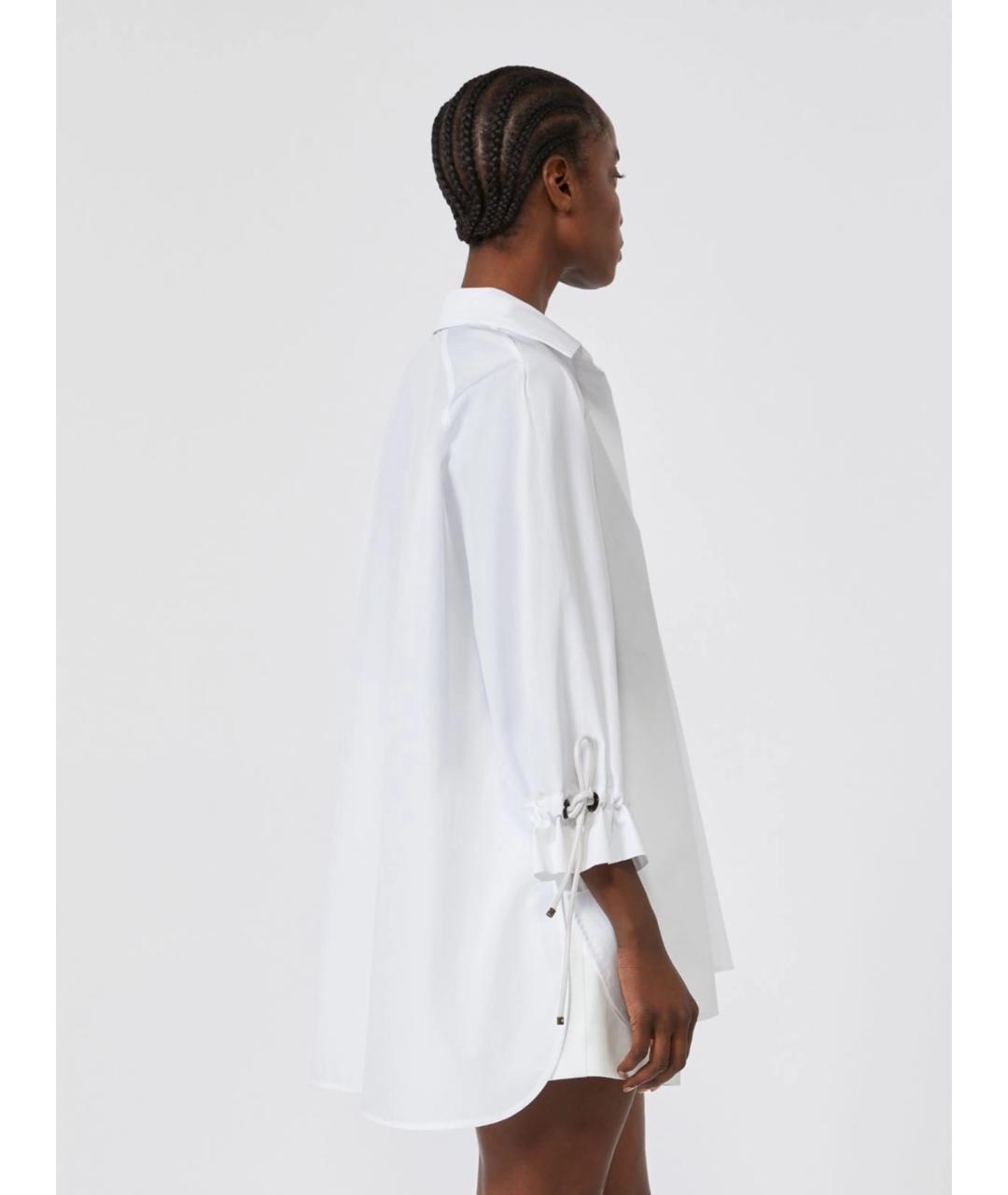 MAX MARA Белая хлопковая туника, фото 4