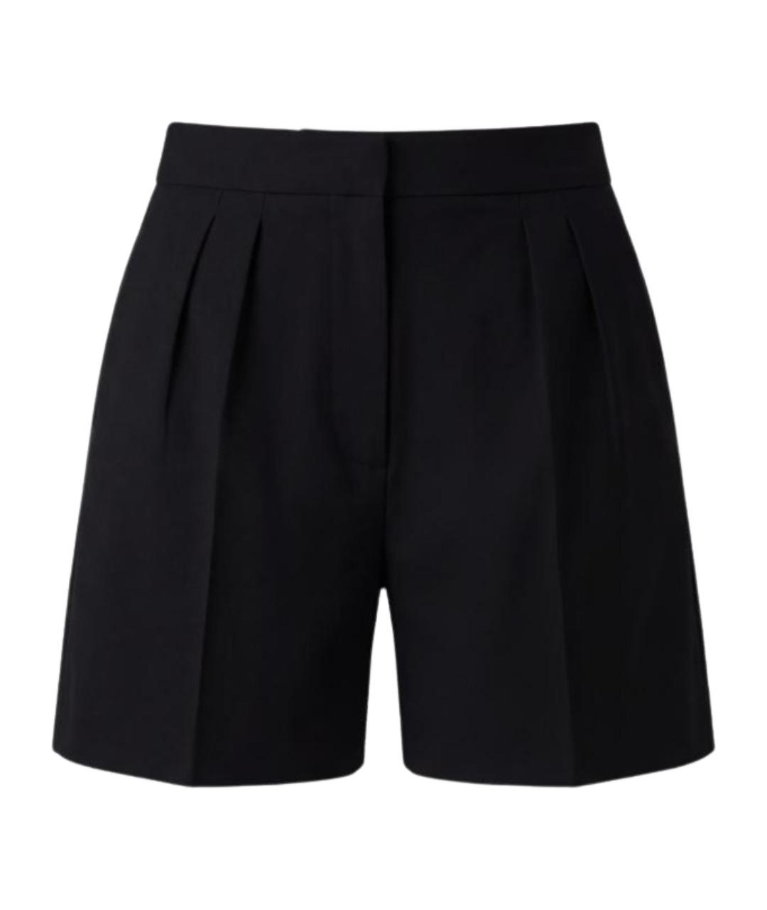 MAX MARA Черные хлопковые шорты, фото 1