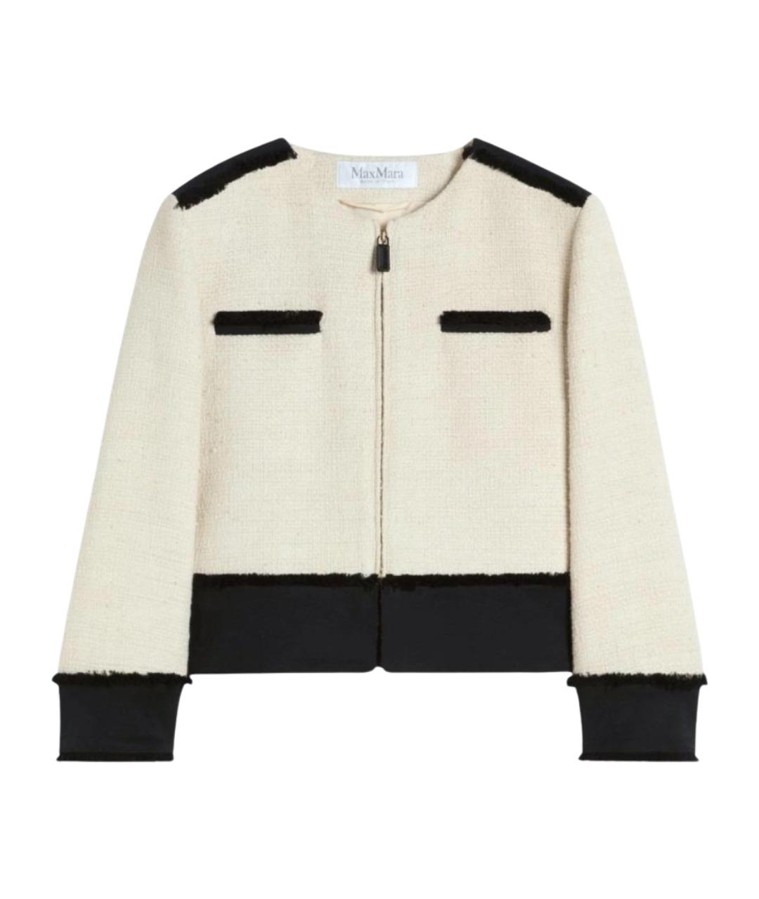 MAX MARA Бежевая хлопковая куртка, фото 1