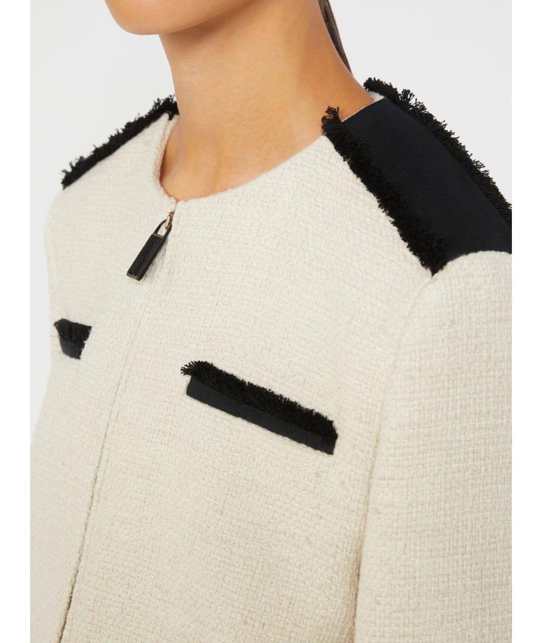 MAX MARA Бежевая хлопковая куртка, фото 5