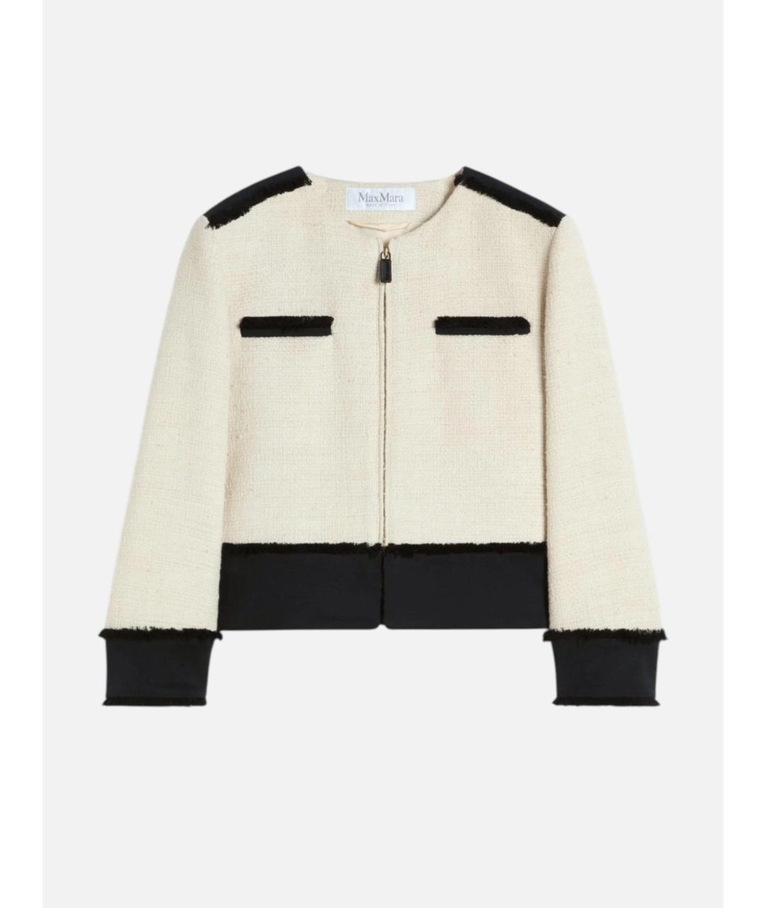 MAX MARA Бежевая хлопковая куртка, фото 6