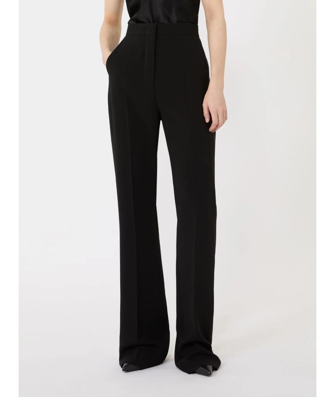 MAX MARA Черные прямые брюки, фото 3