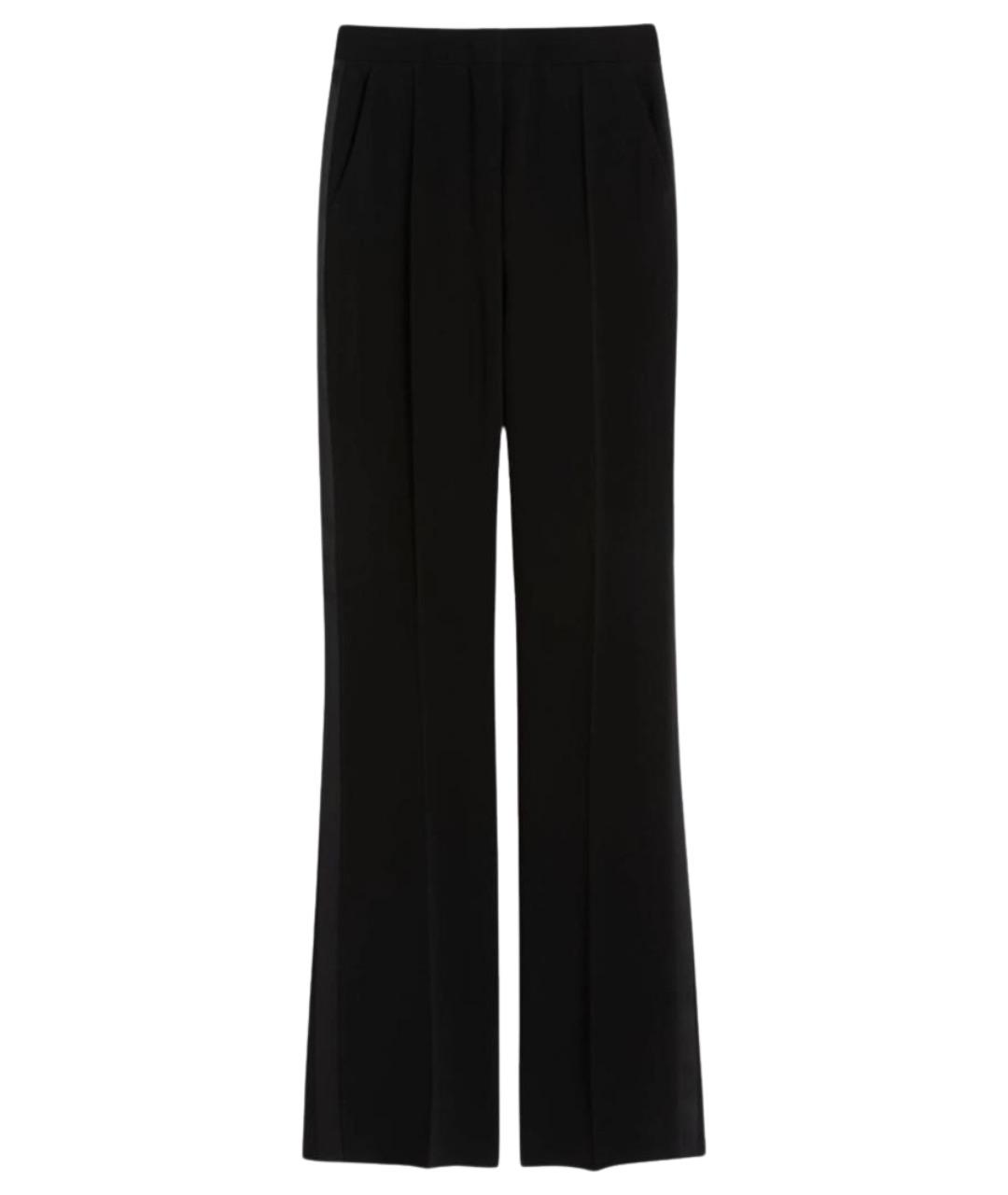 MAX MARA Черные прямые брюки, фото 1