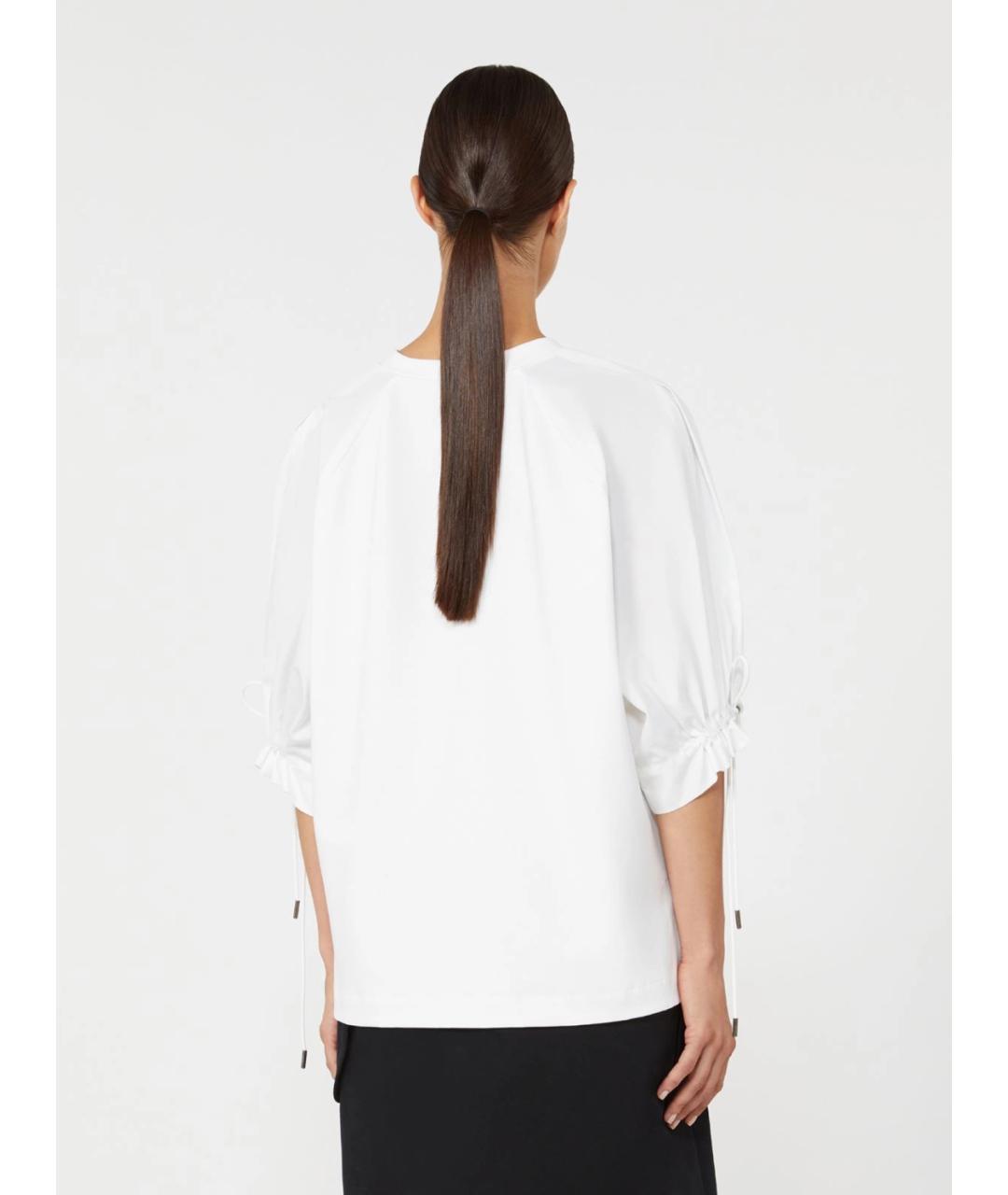 MAX MARA Белая полиамидовая футболка, фото 3