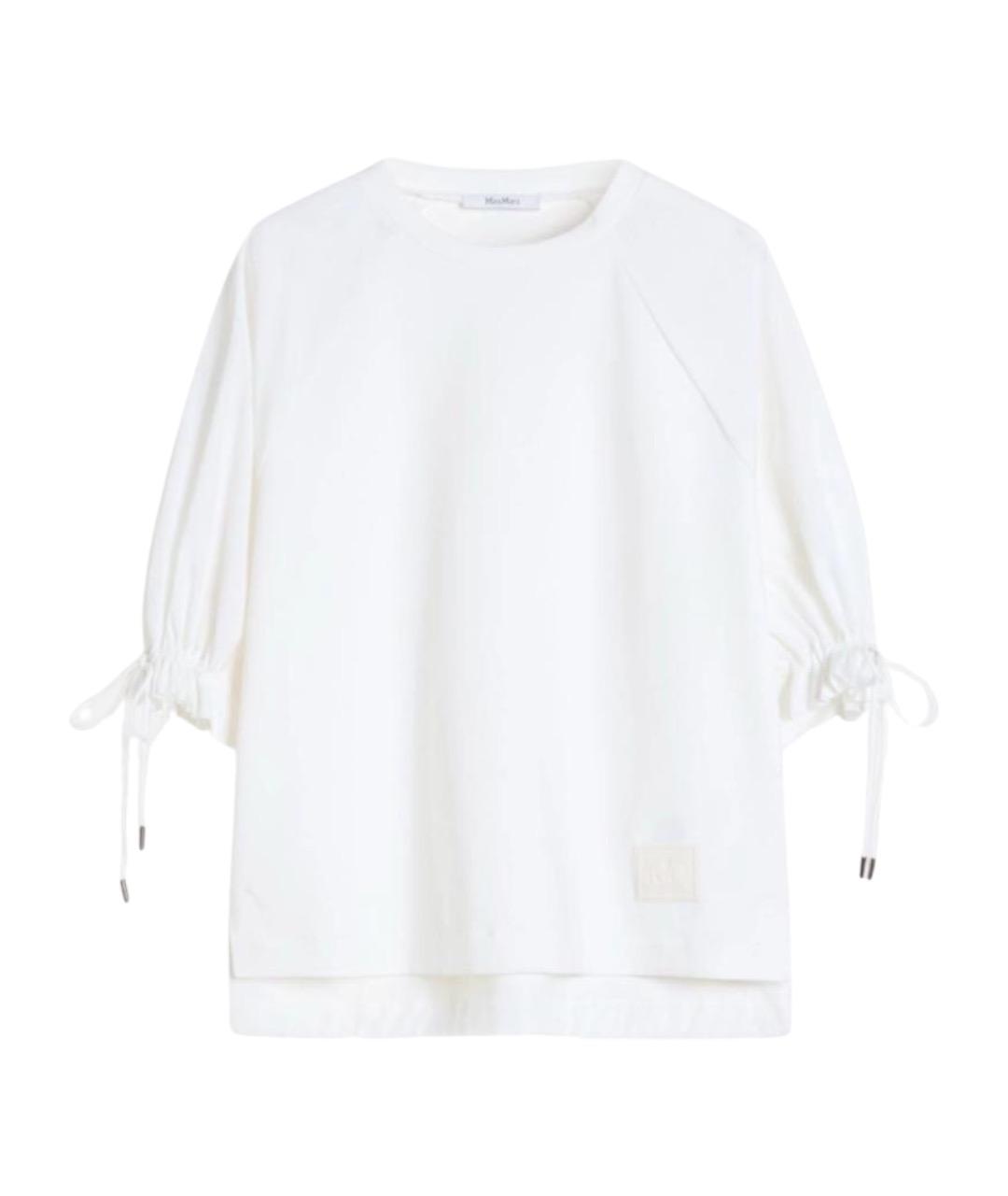 MAX MARA Белая полиамидовая футболка, фото 1